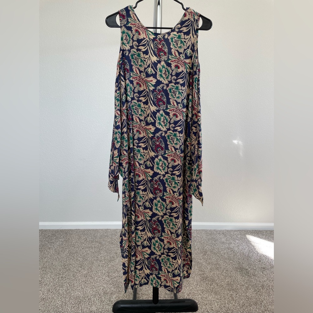 Vintage Moda International 100% Silk Sleeveless Dress Small